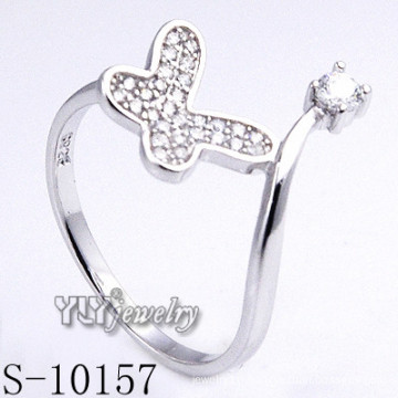 925 Sterling Silver Zirconia Women Butterfly Ring (S-10157)